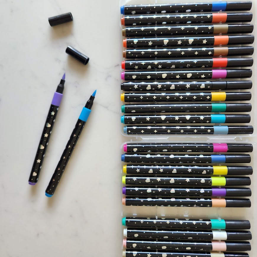 Glitter Markers - 12 Piece