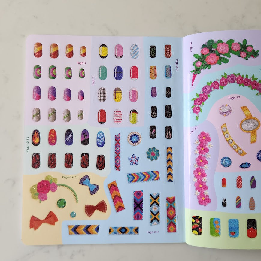 Nail Art and Hair Style Activity Book