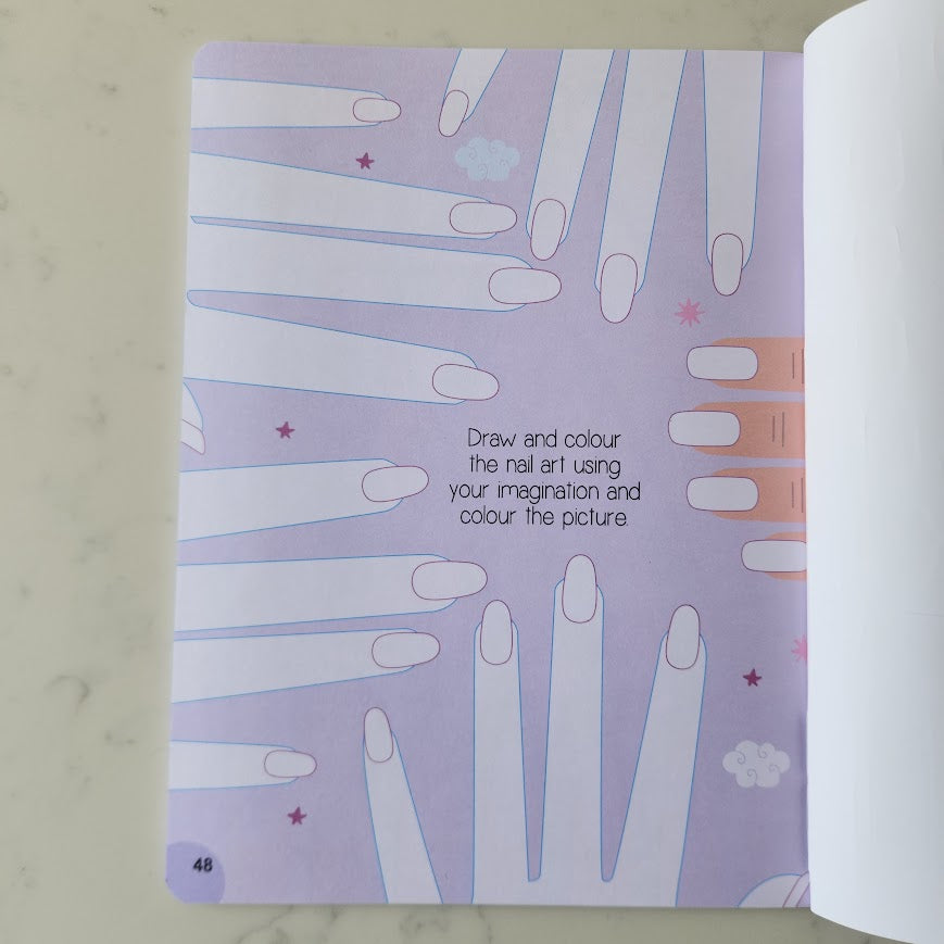 Nail Art and Hair Style Activity Book