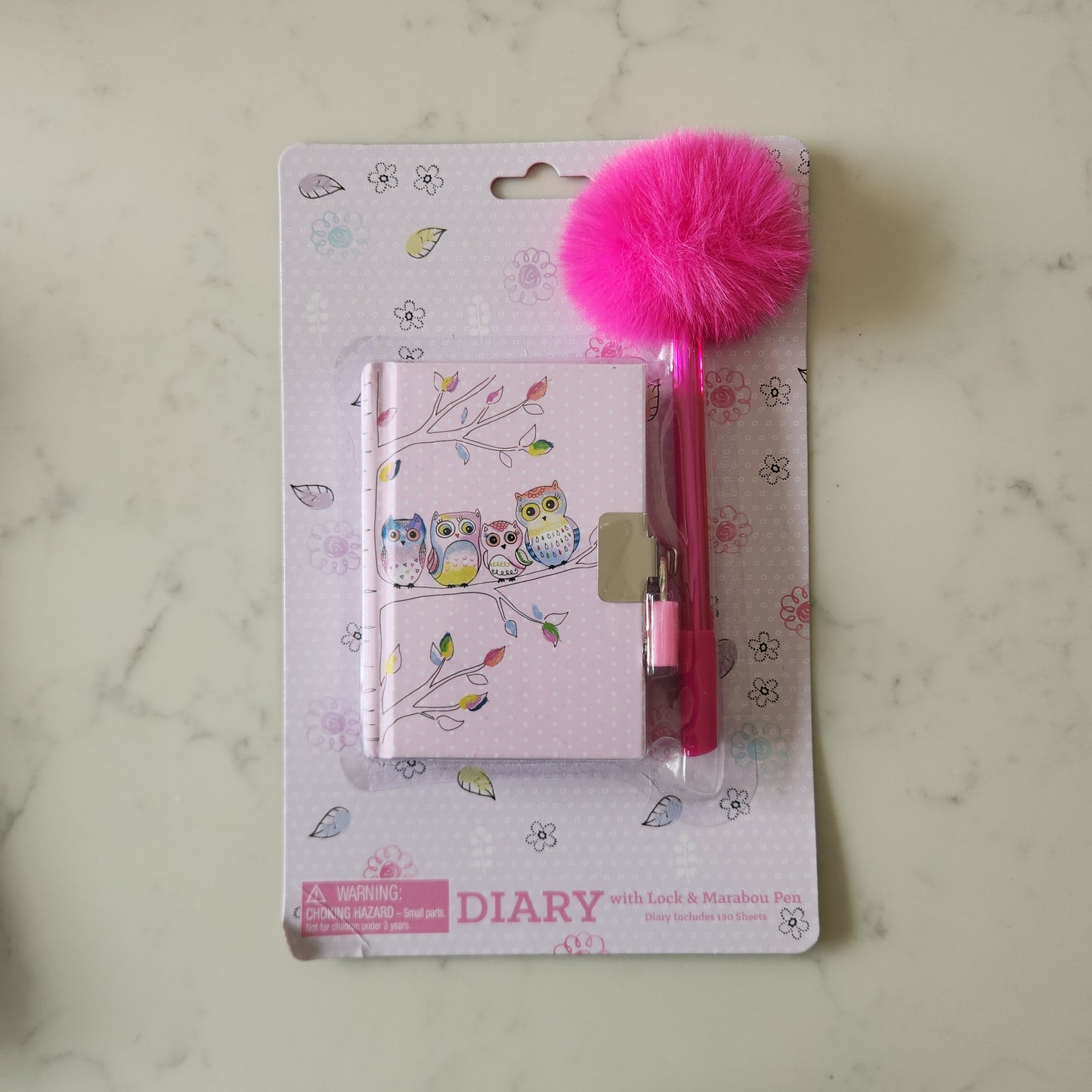 Diary Set with Lock & Key - Various Designs