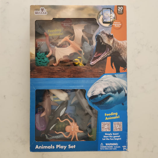 Animals Jumbo Playset - Dinosaur and Ocean Animals - 30 Piece