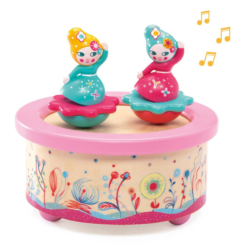 Djeco Round Magnetic Music Box - Various Designs