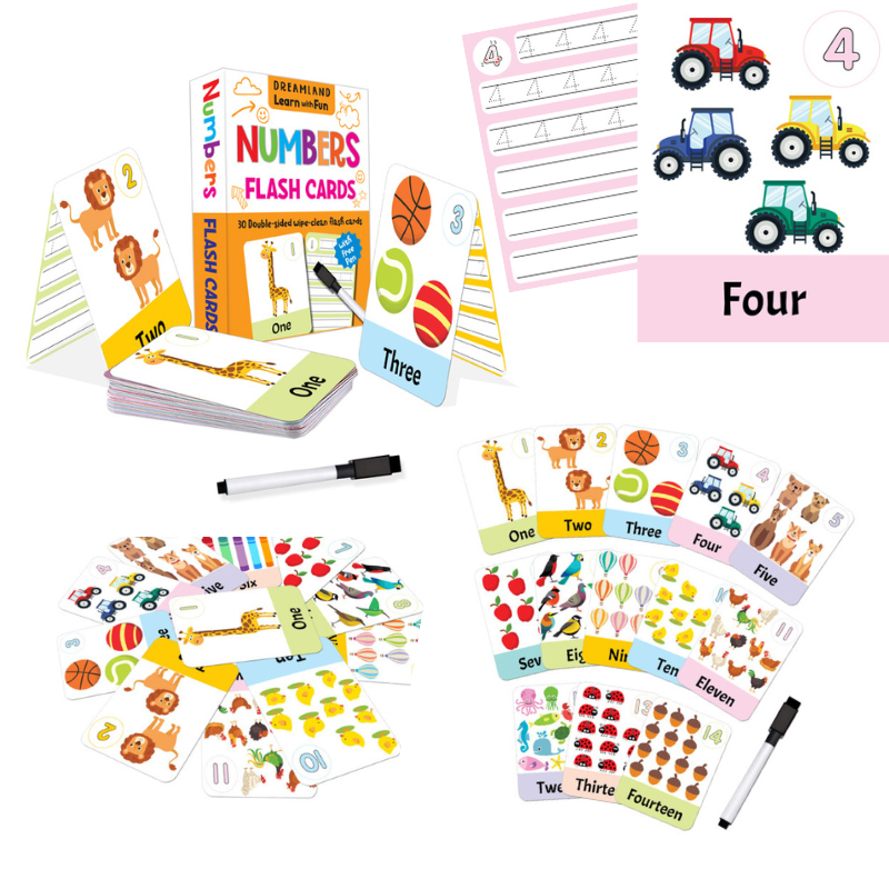 Dreamland Wipe Clean Flashcards - Various Designs