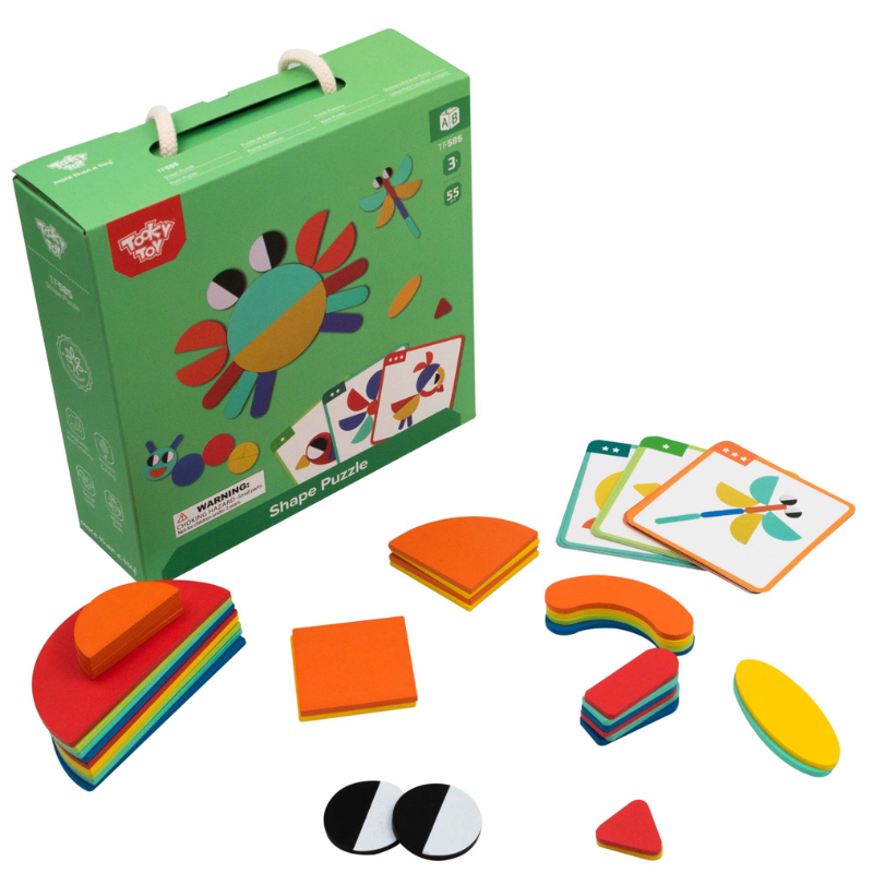 Tooky Toy Shape Puzzle - 55 Pc