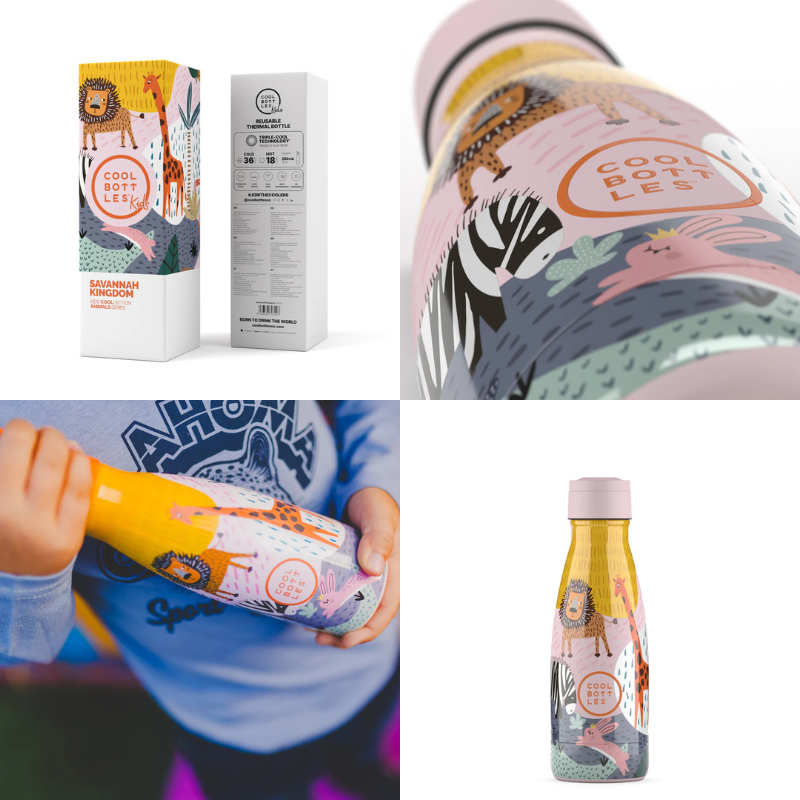 Cool Bottles Kids Triple-Insulated Water Bottle 260ml