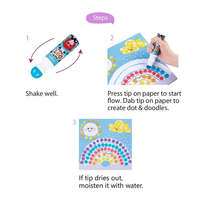 Tooky Land Dot Art Set - 12 piece