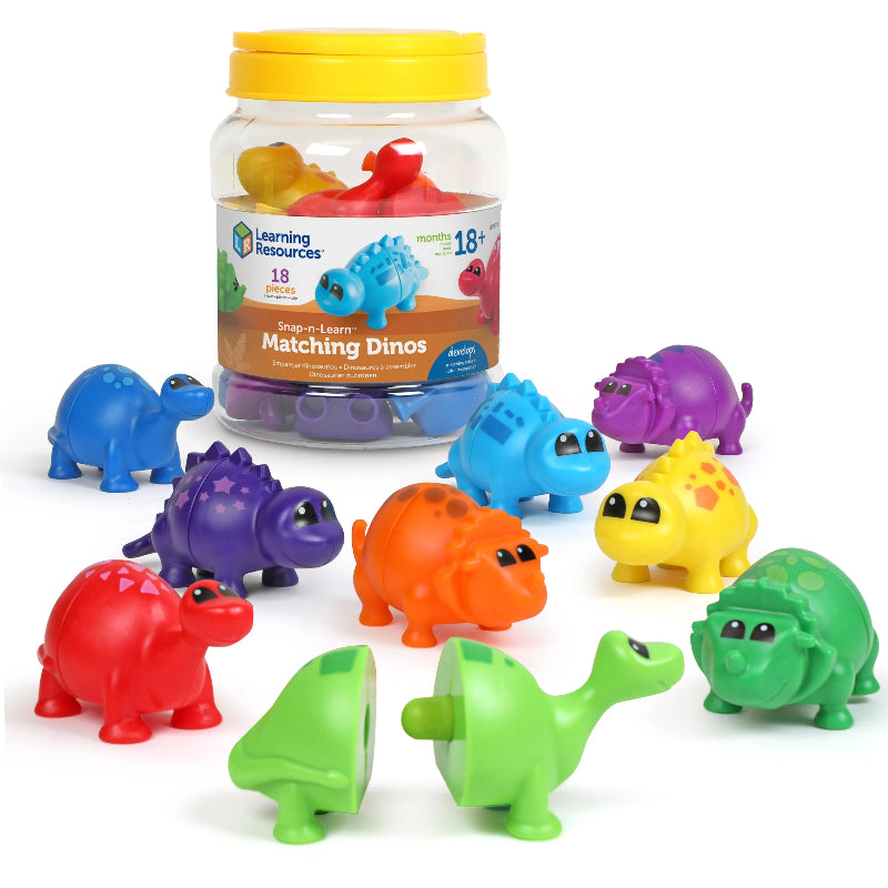 Learning Resources Snap-n-Learn Shape Matching Dinos