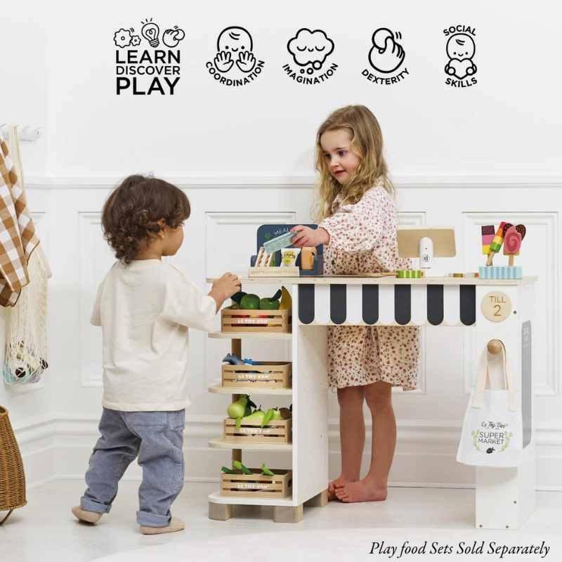 Le Toy Van Wooden Supermarket Till Checkout & Accessories