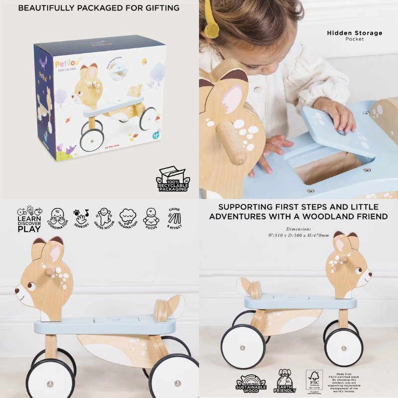 Le Toy Van Woodland Ride-On Deer