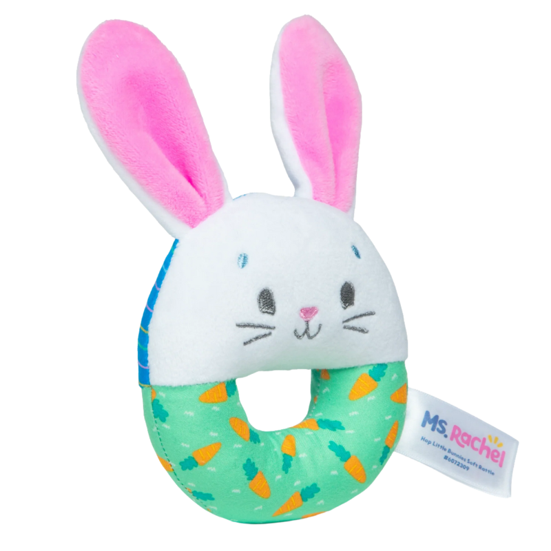 Melissa & Doug Ms Rachel Hop Little Bunnies Soft Rattle