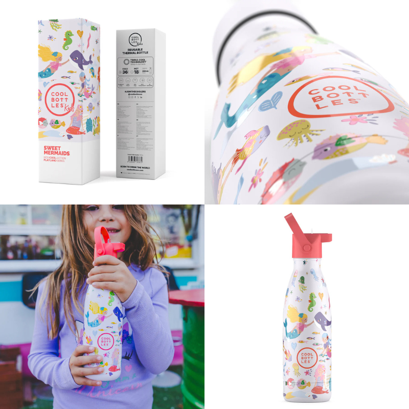 Cool Bottles Kids Triple-Insulated Water Bottle 350ml