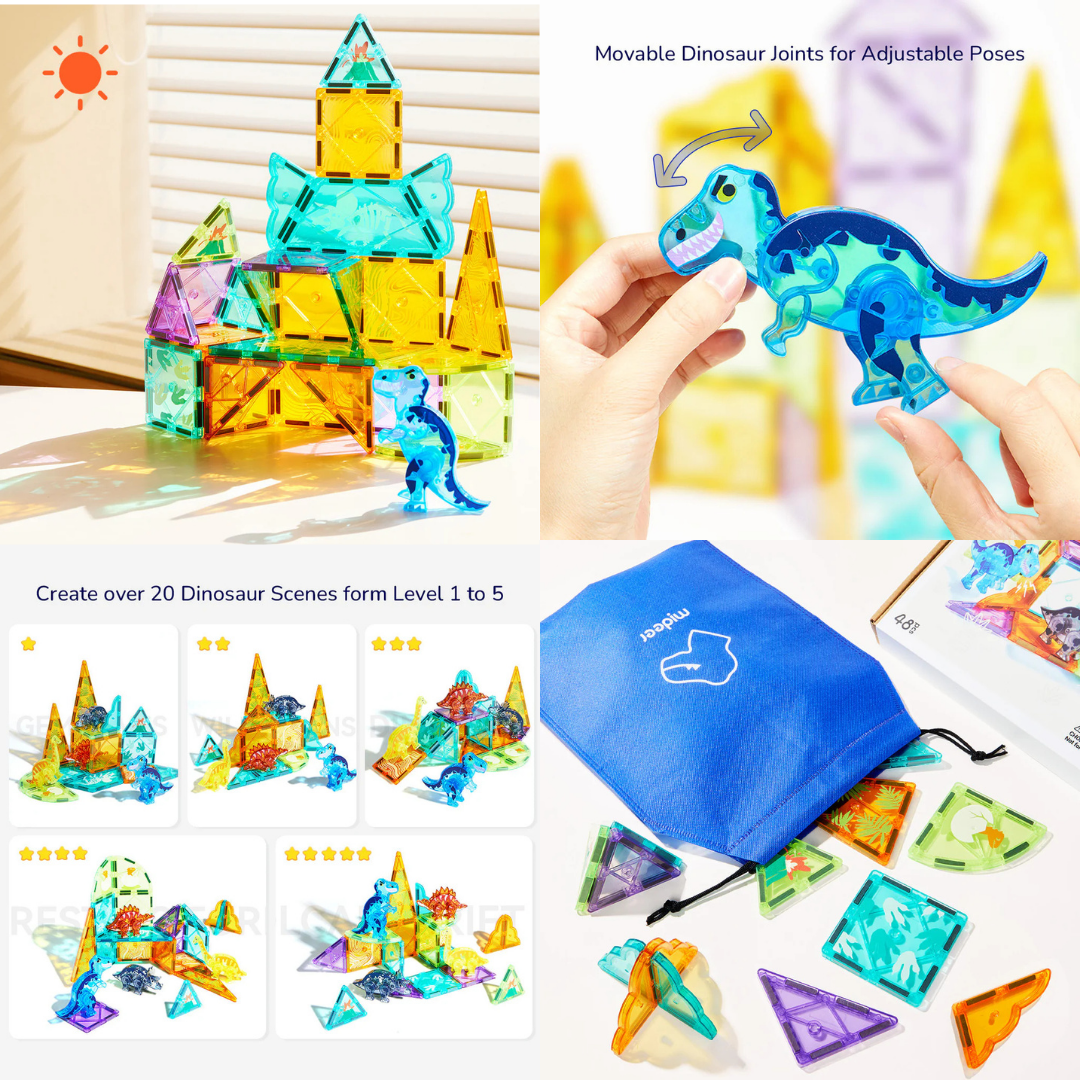 Mideer Magnetic Tiles - Various Designs