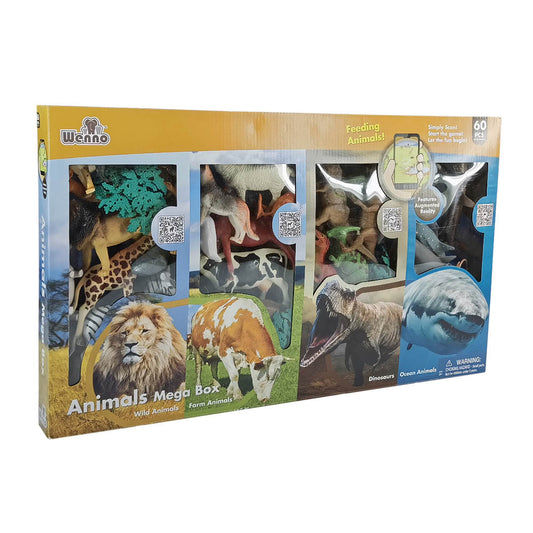 Animals Mega Box Playset - 60 Piece