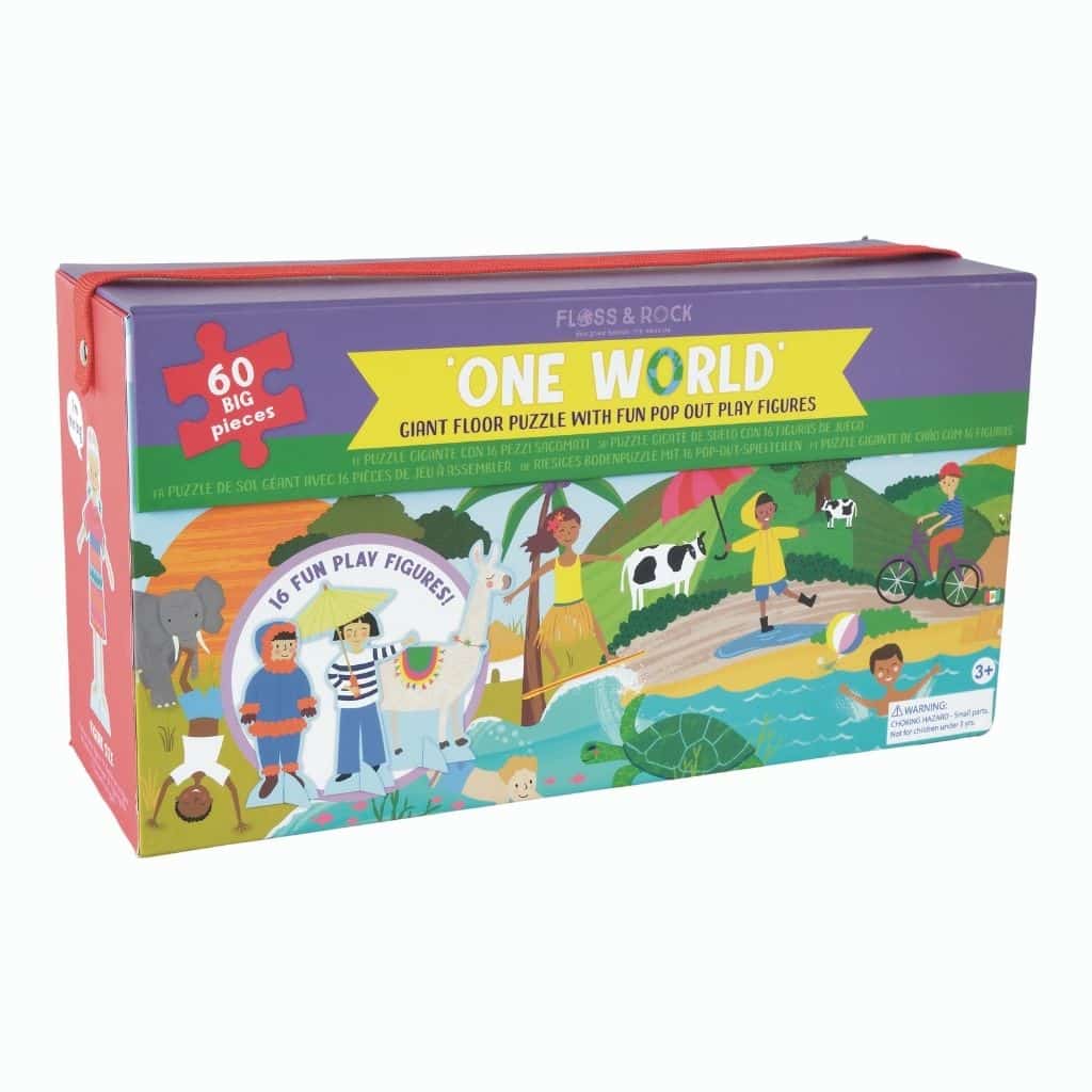 Floss and Rock Puzzles with Figures (60 pieces) - Various Designs