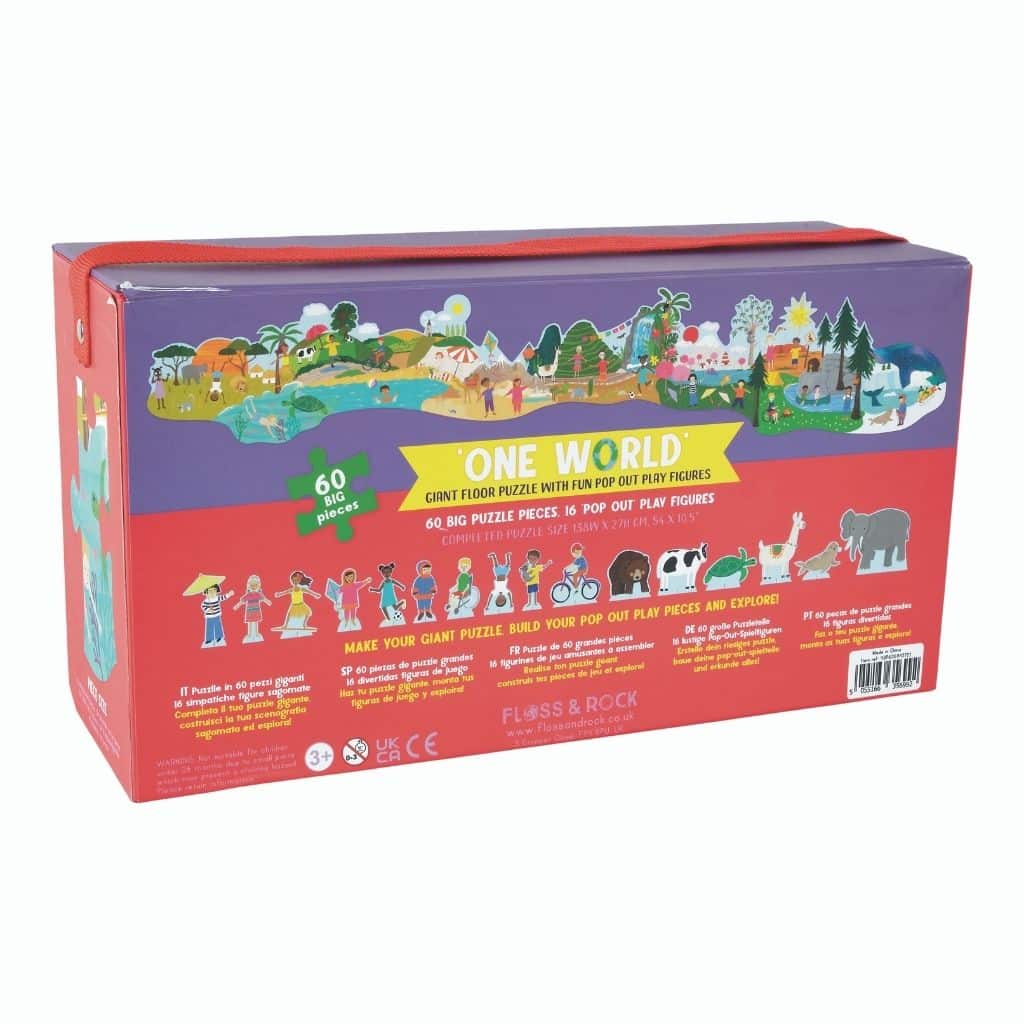 Floss and Rock Puzzles with Figures (60 pieces) - Various Designs