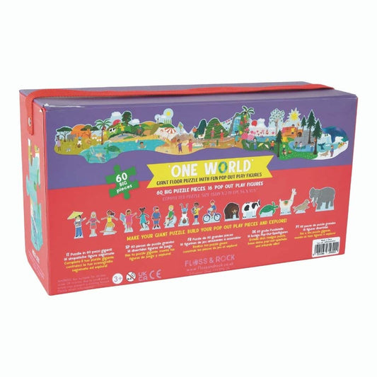 Floss and Rock Puzzles with Figures (60 pieces) - Various Designs