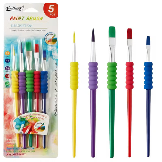 Rainbow Grip Paintbrush Set