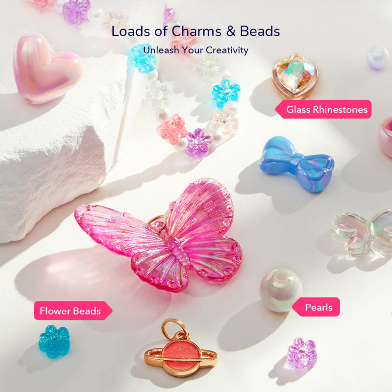 Mideer Kids Charm Bracelet Kit with Jewellery Box