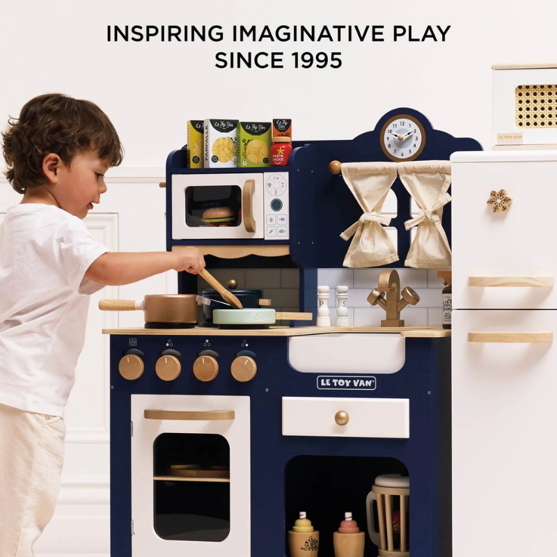 Le Toy Van Wooden Pots & Pans Kitchen Accessories