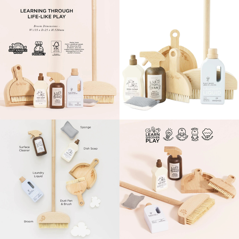 Le Toy Van Wooden Cleaning Set
