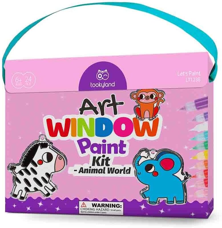 Tookyland Animal World Window Art Kit