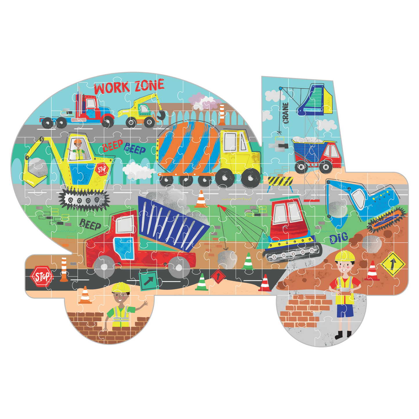 Floss & Rock Shaped Puzzles (120 Piece) - Various Designs
