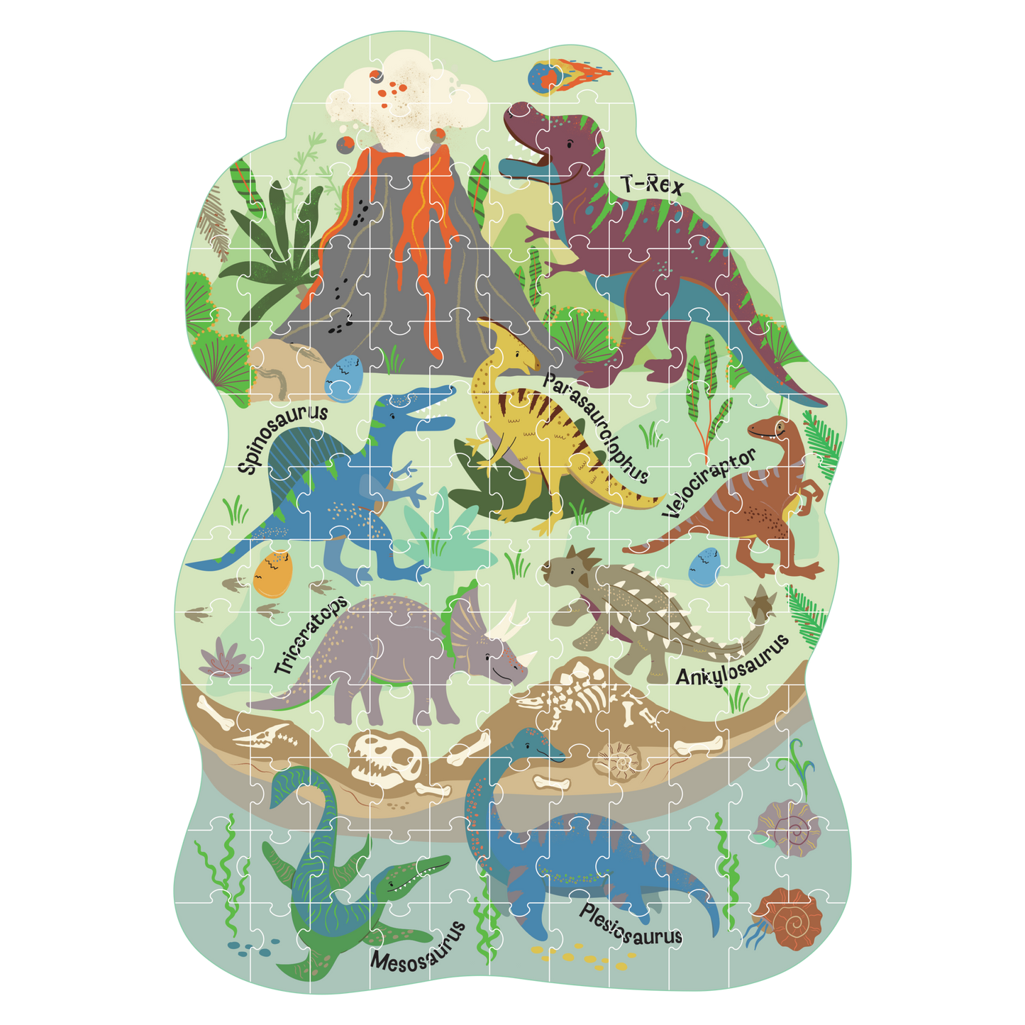 Floss & Rock Shaped Puzzles (120 Piece) - Various Designs