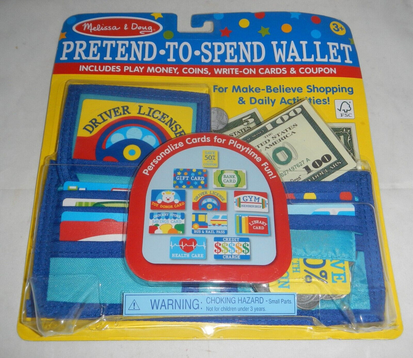 Melissa & Doug Pretend to Spend Wallet