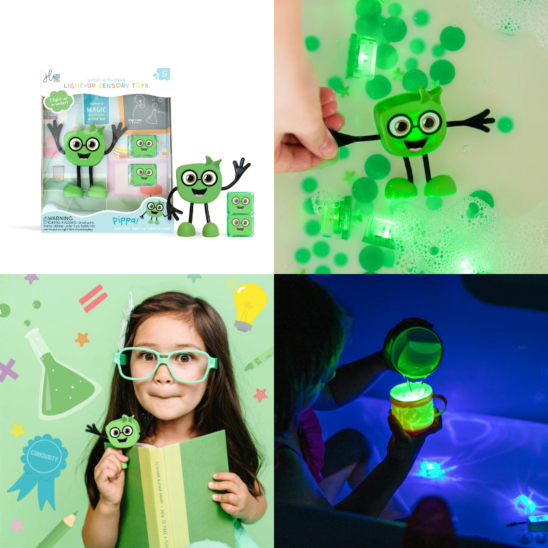 Glo Pals Water Activated Light Up Sensory Characters 3 Piece