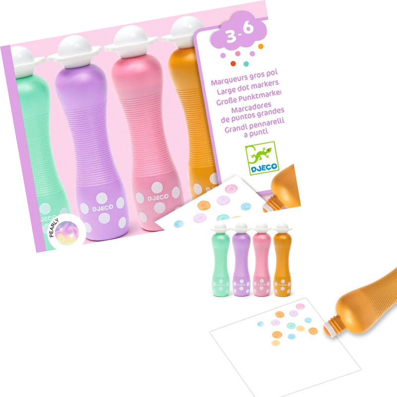 Djeco Foam Dot Markers - Various Colours