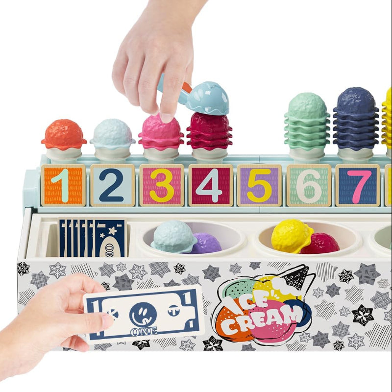 TopBright Ice Cream Shop Number Learning Box & Activity Cards