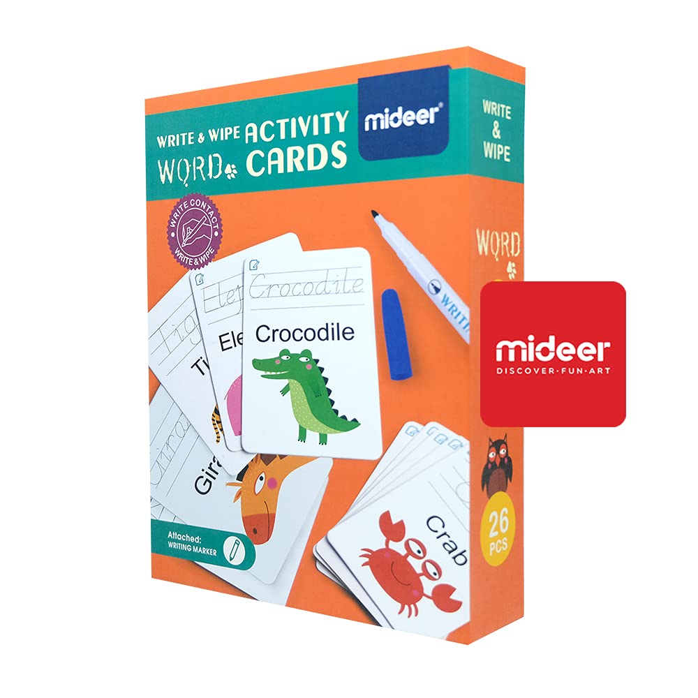 Mideer Write and Wipe Cards - Words