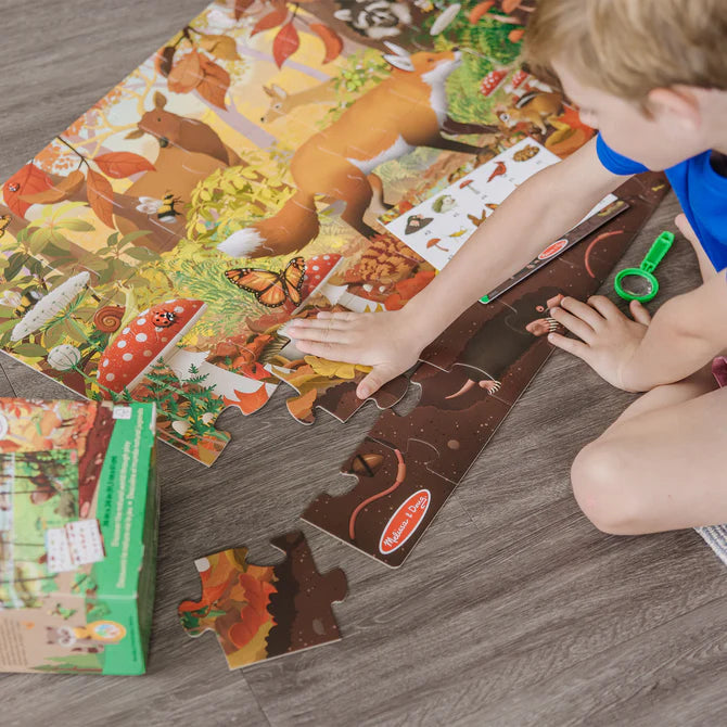 Melissa & Doug Double-Sided Seek & Find Floor Puzzle