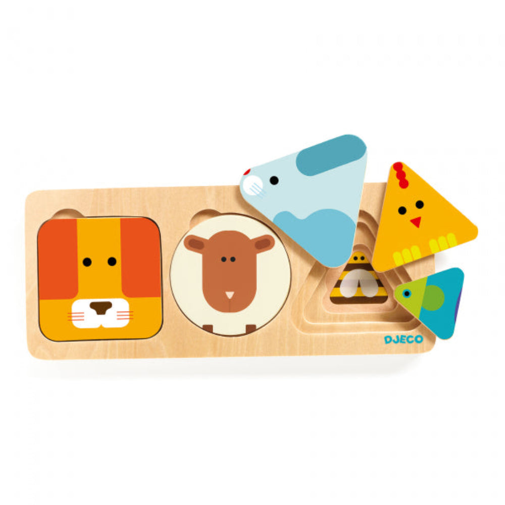 Djeco AnimaBasic Wooden Puzzle