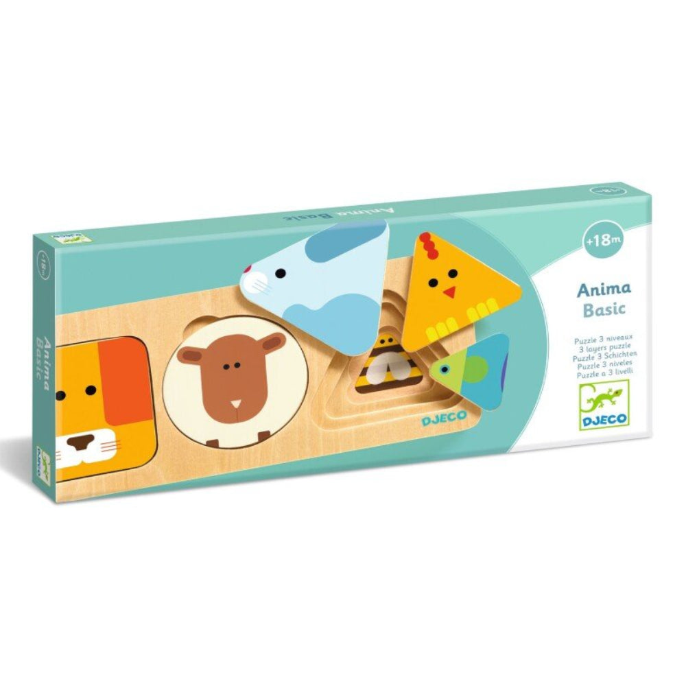 Djeco AnimaBasic Wooden Puzzle