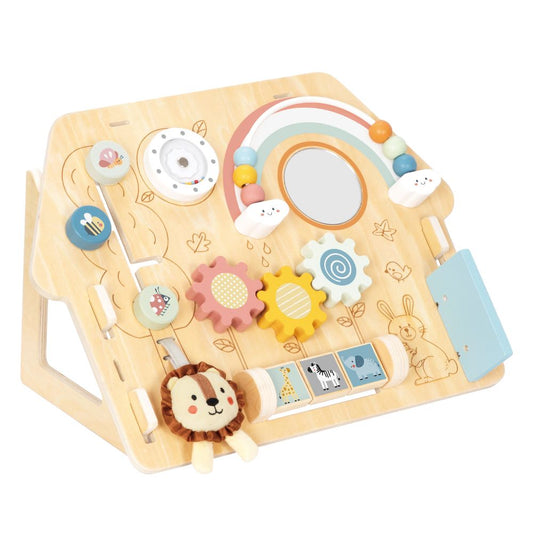 TookyToy 2 in 1 Montessori Activity Busy Board