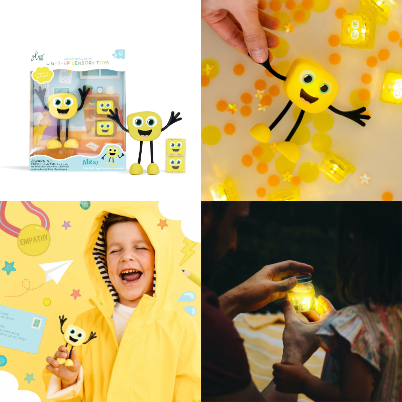 Glo Pals Water Activated Light Up Sensory Characters 3 Piece