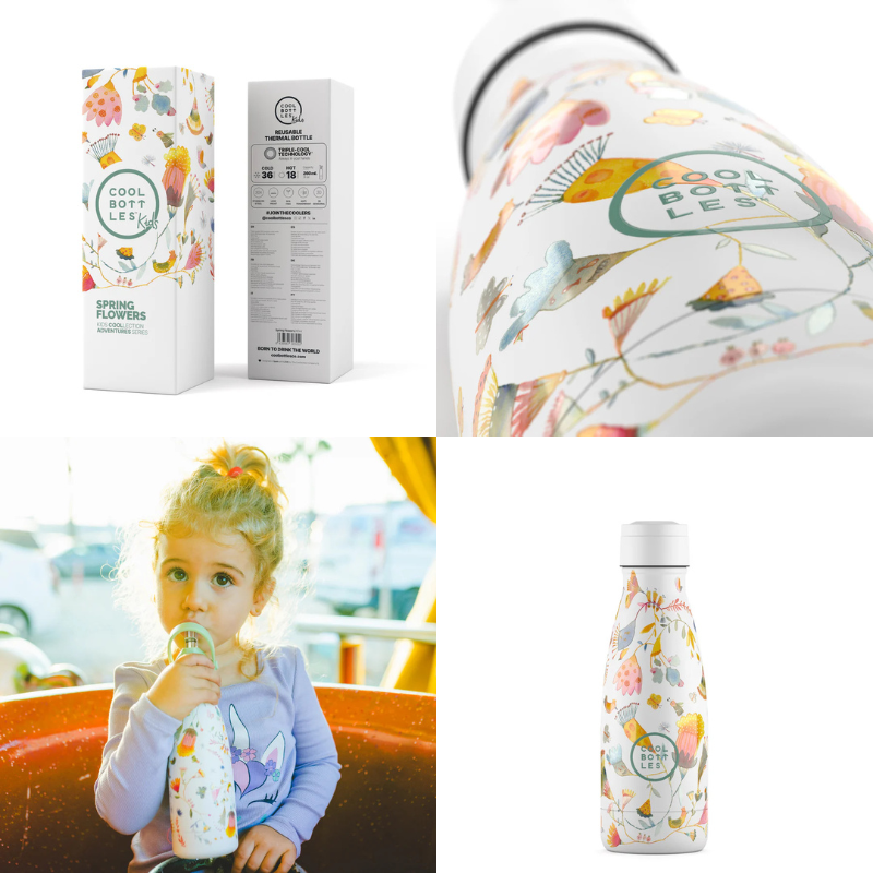 Cool Bottles Kids Triple-Insulated Water Bottle 260ml