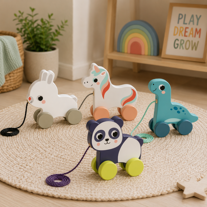 hi Pando Pull Along Animals - Various Designs