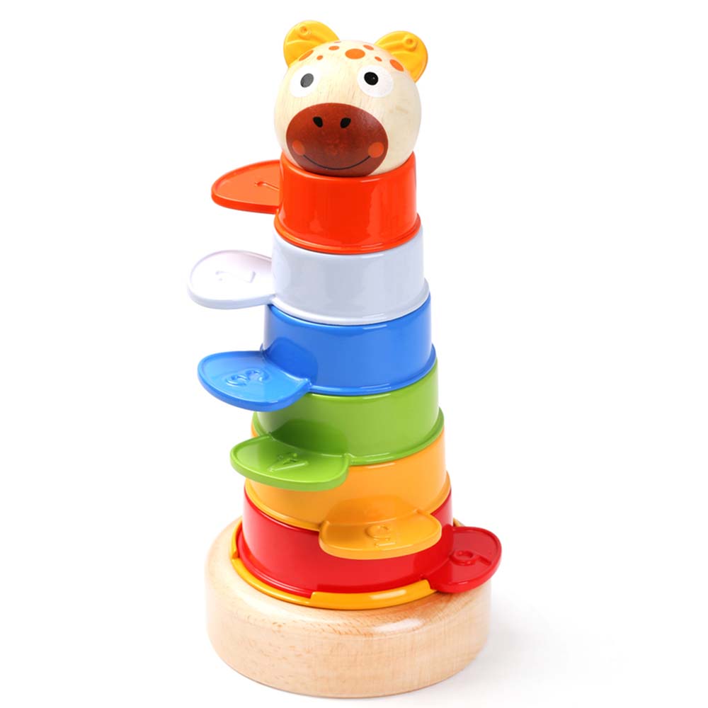 TopBright 2-in-1 Multi-Coloured Animal Stacking Tower