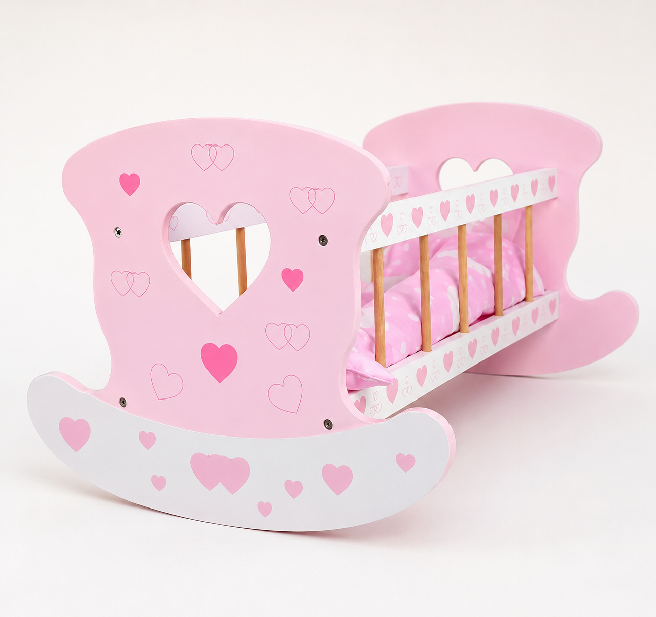Wooden Dolls Cradle