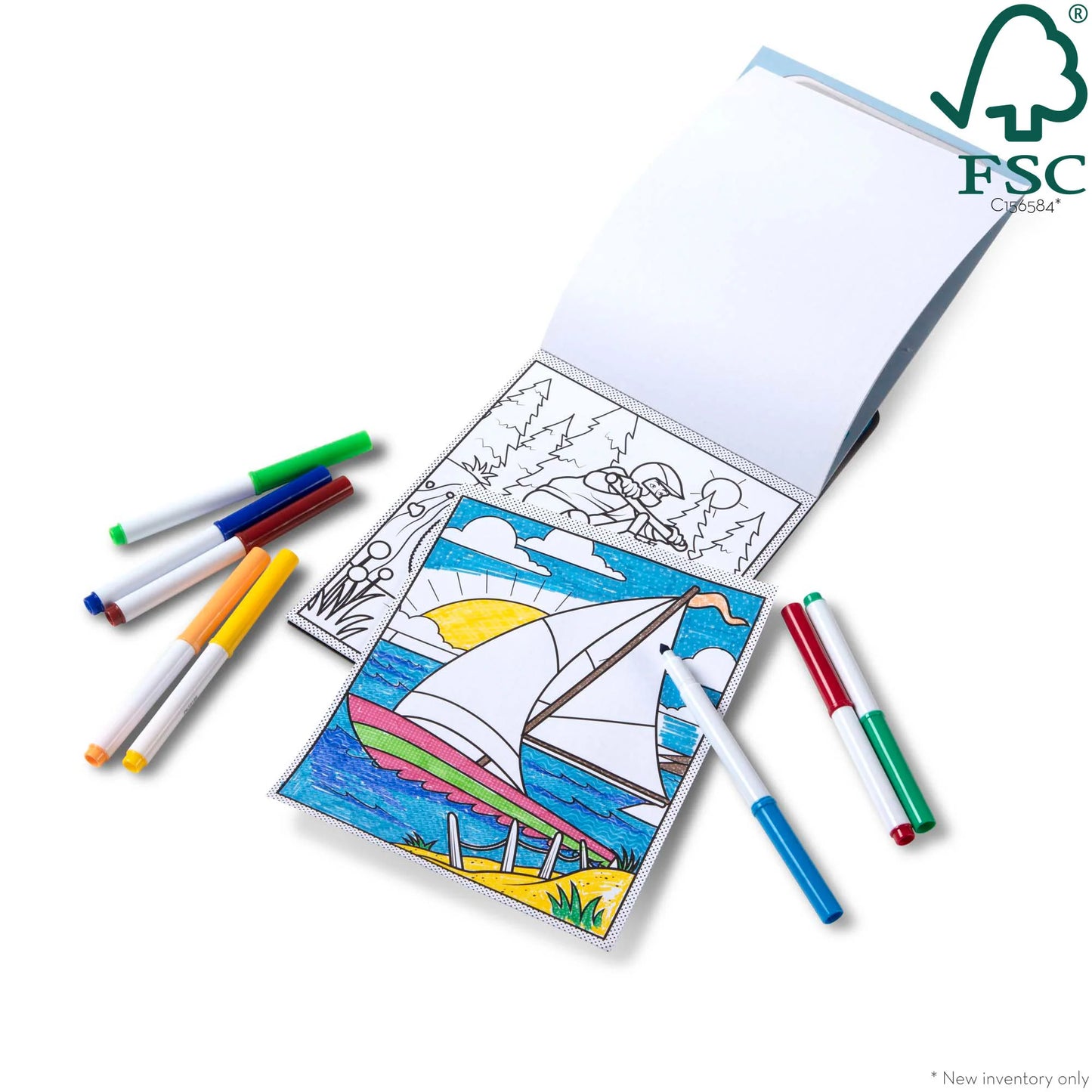 Melissa & Doug Magic-Pattern – Adventure Coloring Pad - On the Go Travel Activity