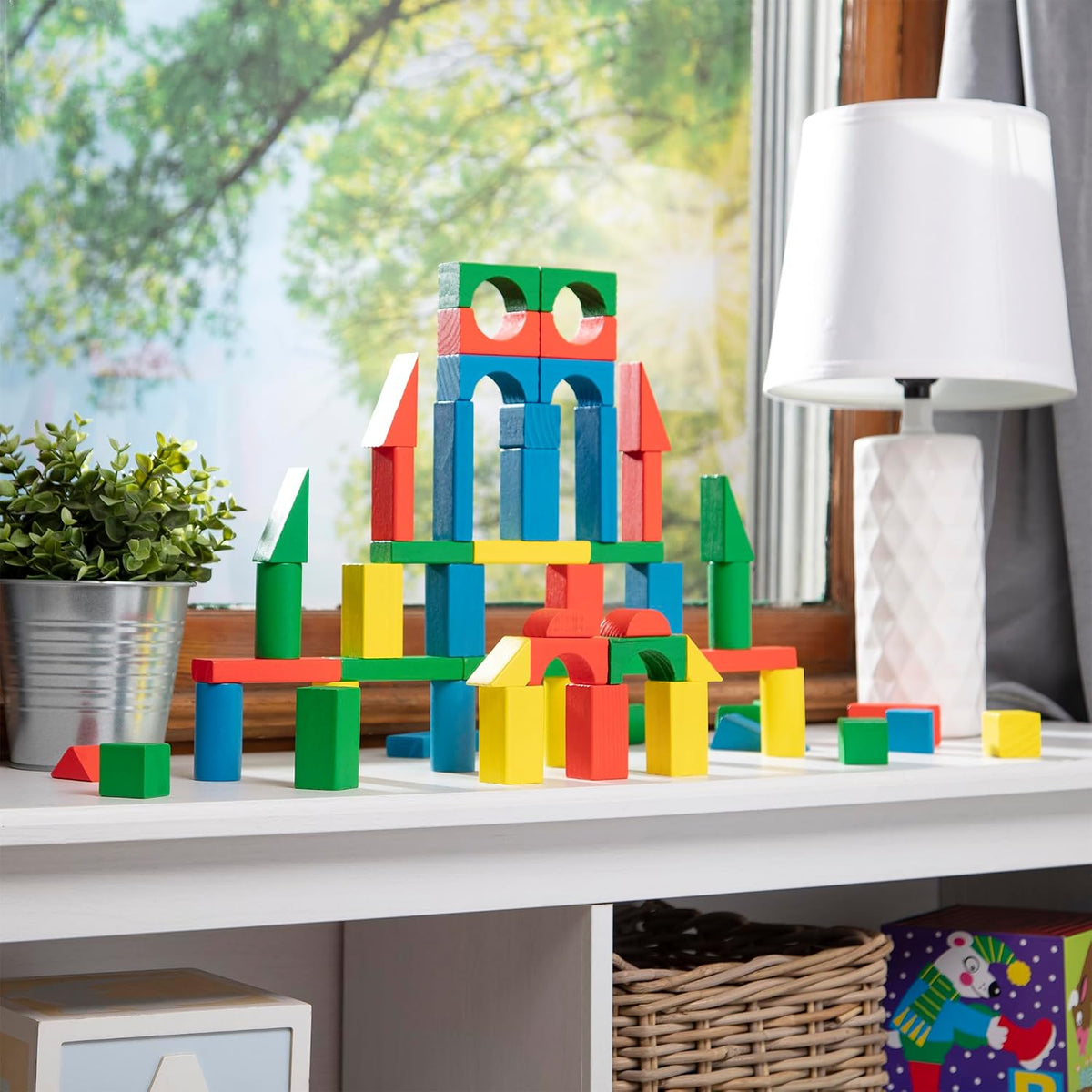 Melissa & Doug 100 Piece Wood Block Set