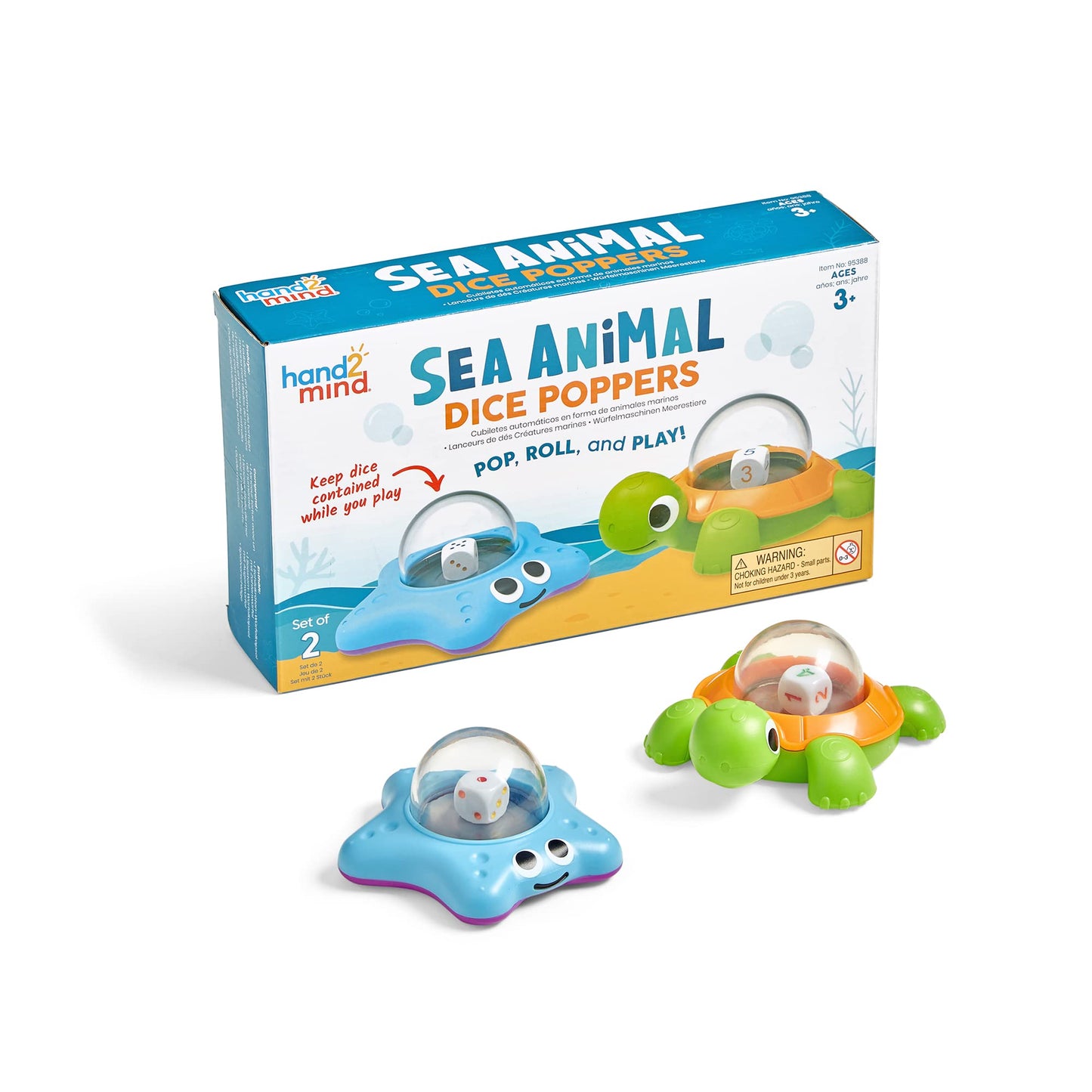 Hand2Mind Sea Animal Dice Poppers