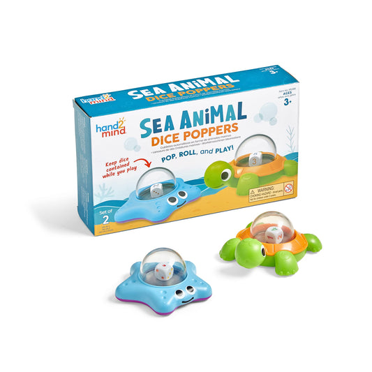 Hand2Mind Sea Animal Dice Poppers