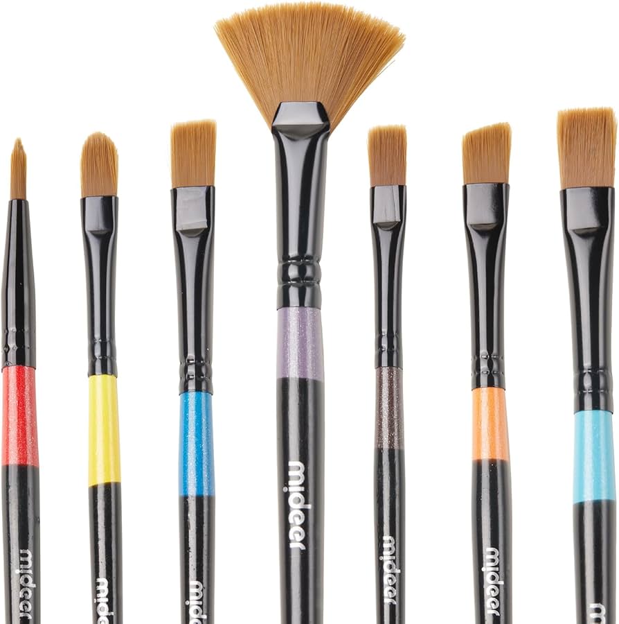 Mideer - Art Paint Brush Set - 7 Pieces
