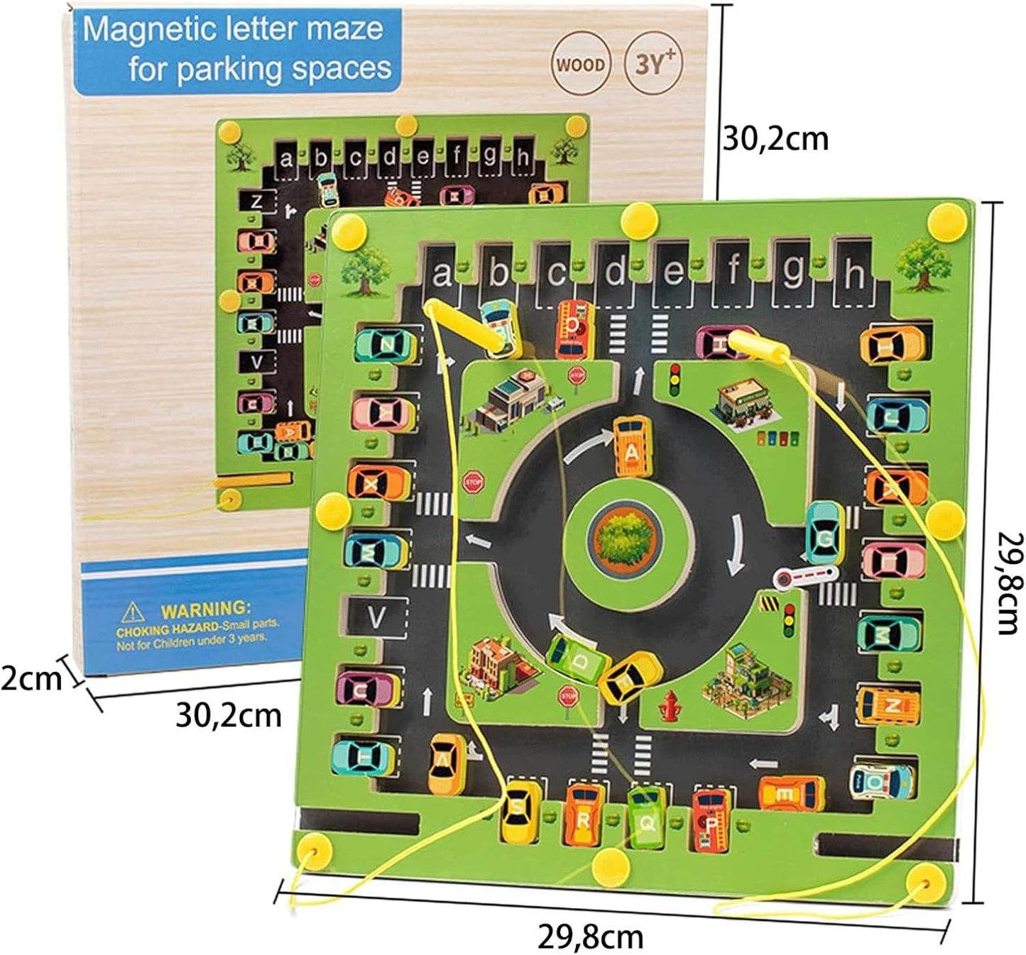 Magnetic Letter Vehicle Maze