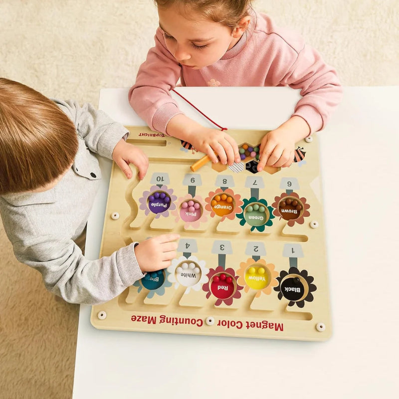 TopBright Busy Bee Magnetic Maze - Colour Sorting & Matching