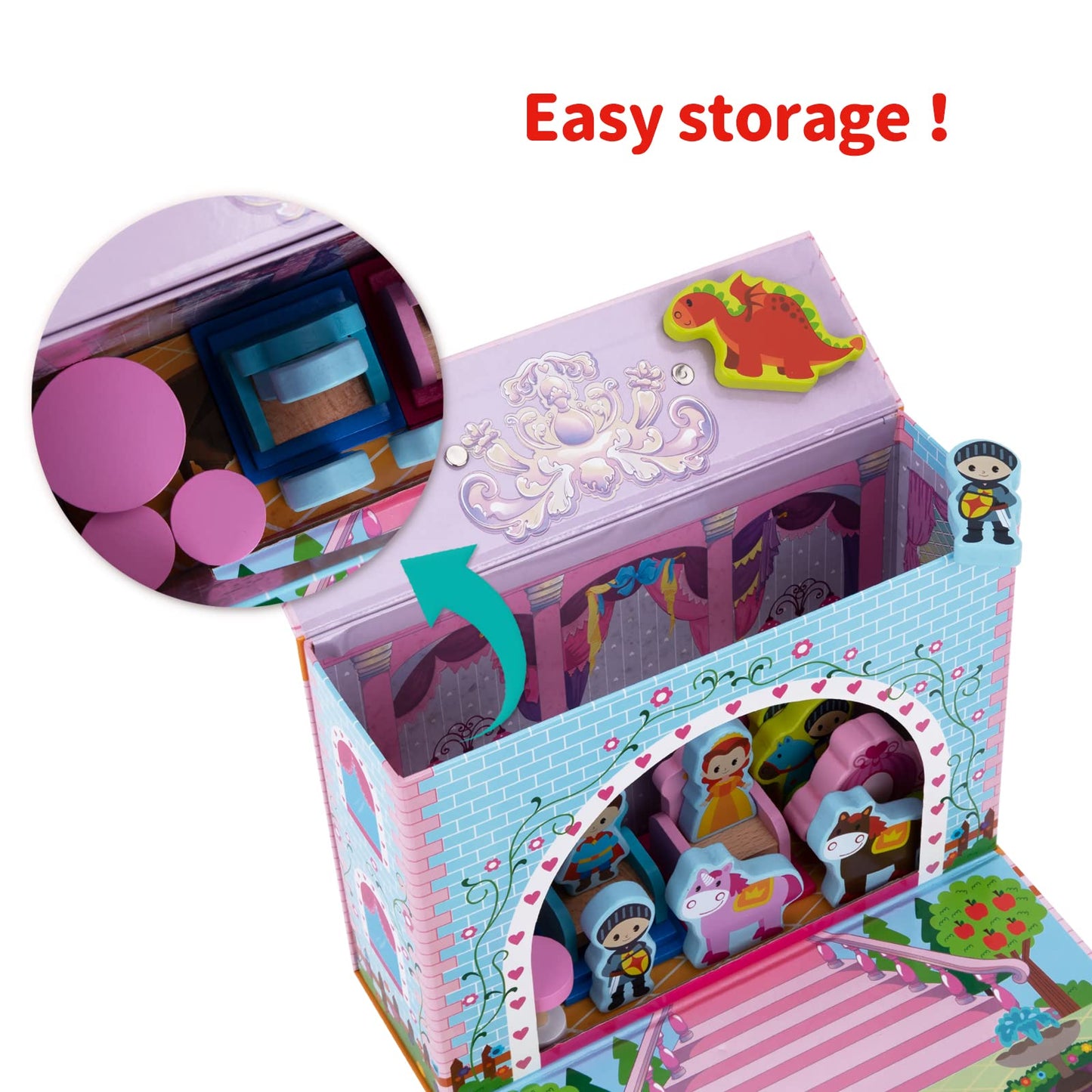 Tooky Toy Princess Castle Play Box