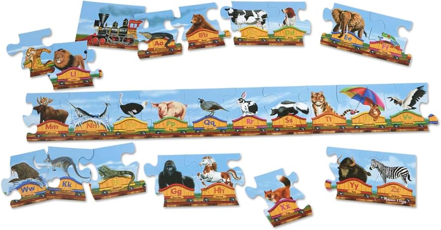 Melissa & Doug Alphabet Train Floor Puzzle (28 pieces)